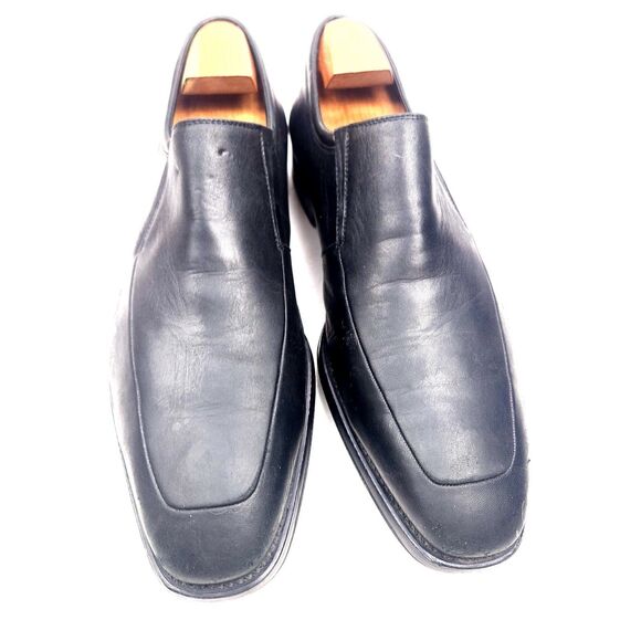 Magnanni Men\'s Fabricio Black Slip-On Loafer Apron Toe Dress Shoes, Size 9.5 D main image 8
